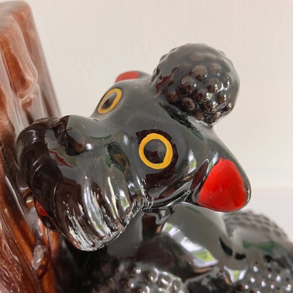 Vintage Black Poodle Bookends 1950's - MCM Kitsch High Gloss Poodles - Picture 3 of 14